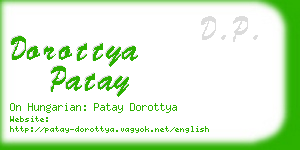 dorottya patay business card